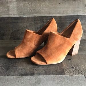 Franco Sarto Block Heel Suede Sandal